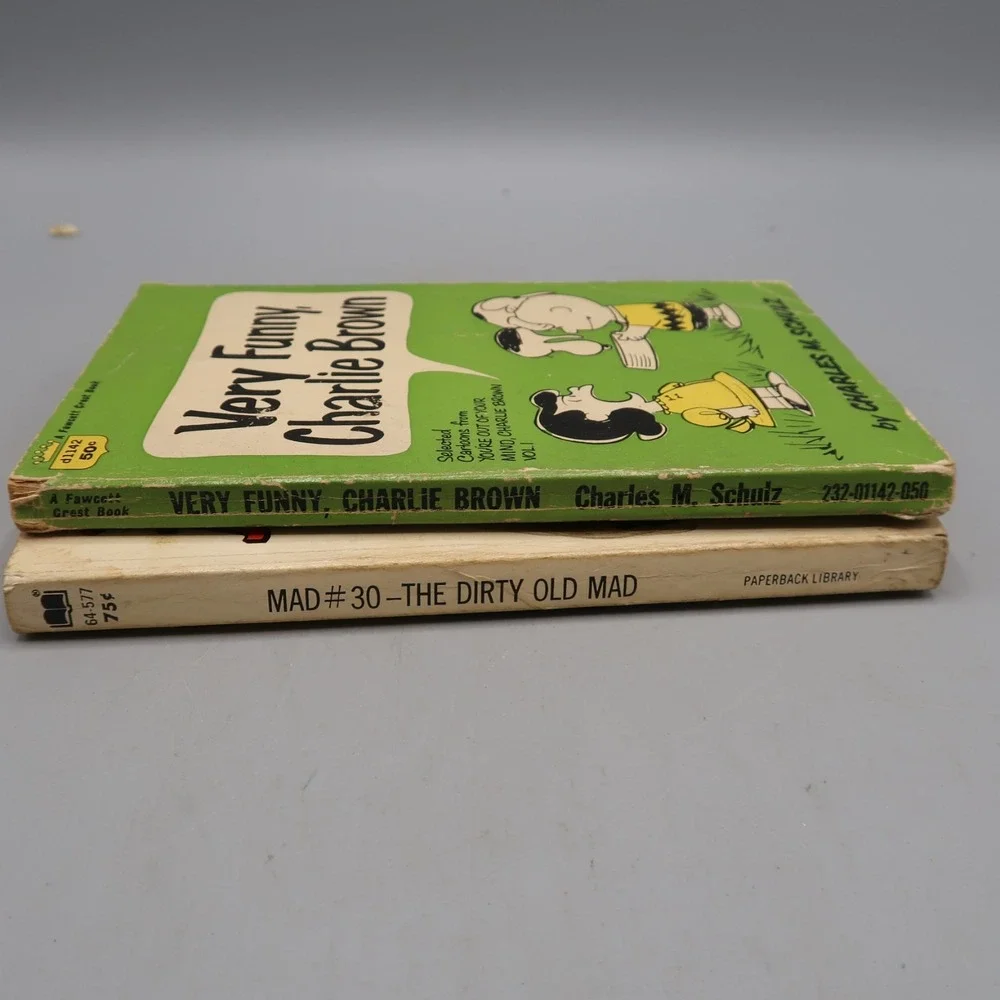 Very Funny, Charlie Brown by Charles M. Schulz & Dirty Old Mad Book lot